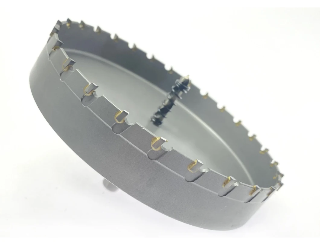 High Quality Triangular Handle Tungsten Carbide Tct Alloy Hole Saw Diameter 150mm for Metal Stainless Steel Wood Drilling