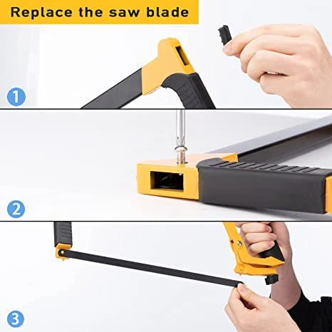 Portable Hack Saw Frame Wood Metal Cutting Hacksaw 10-12&quot; Fxa12&quot; HSS-Blade