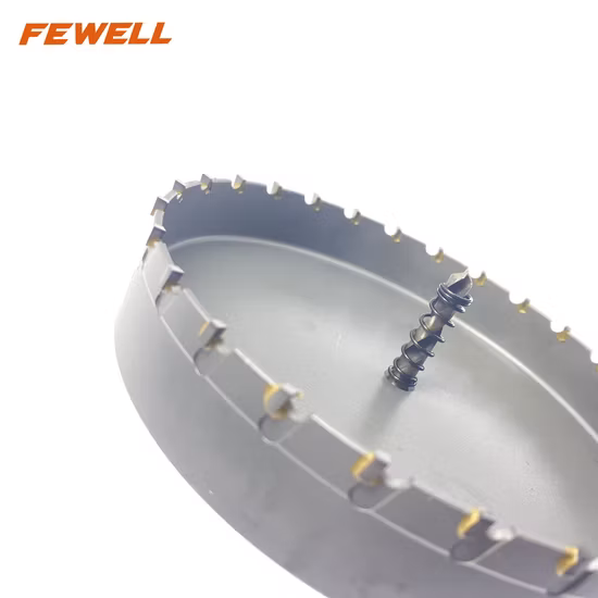 High Quality Triangular Handle Tungsten Carbide Tct Alloy Hole Saw Diameter 150mm for Metal Stainless Steel Wood Drilling