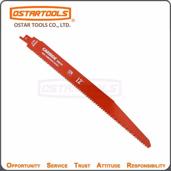 Fixtec 6tpi Reciprocating Saw Blade Saw Blade for Cutting Wood PVC